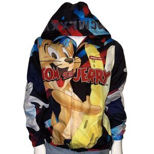 Members Only Tom And Jerry Limited Edition Printed Men's Windbreaker Rain Jacket